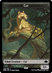 Goblin // Cat (003) Double-Sided Token [Dominaria Remastered Tokens] | Tables and Towers