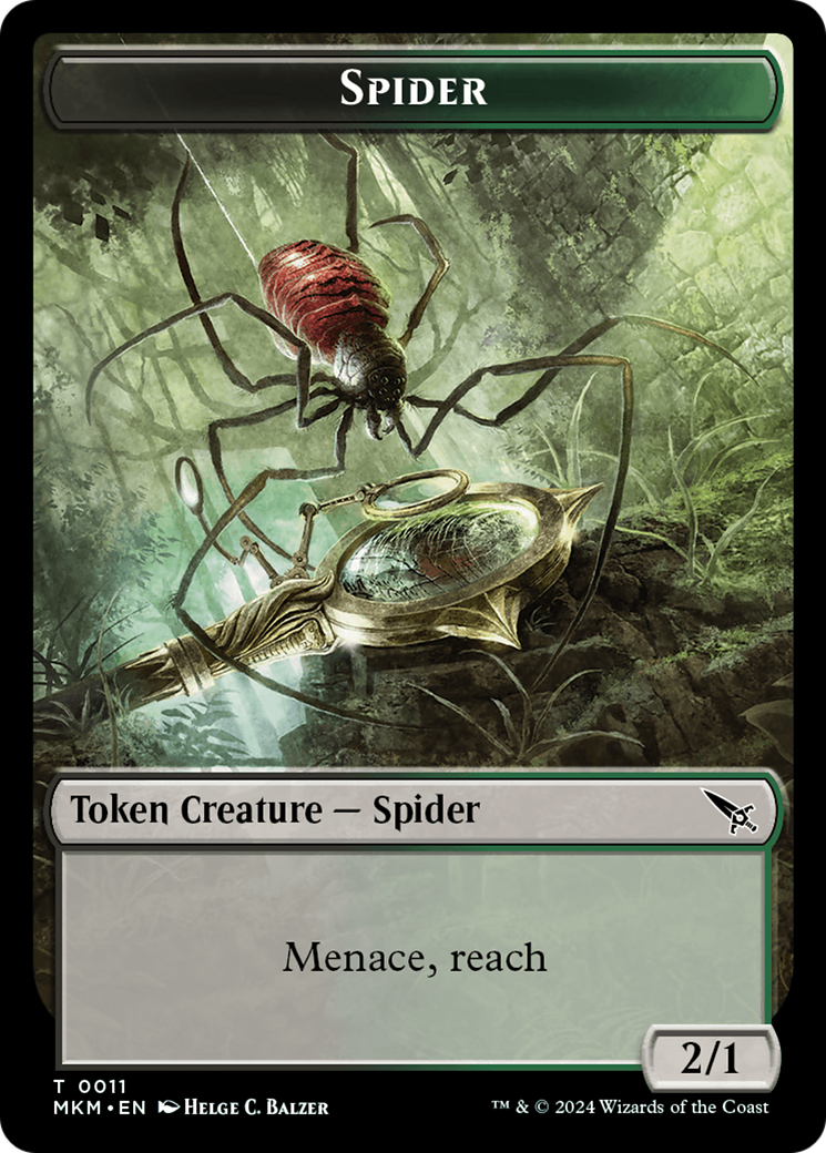 Spider Token [Murders at Karlov Manor Tokens] | Tables and Towers