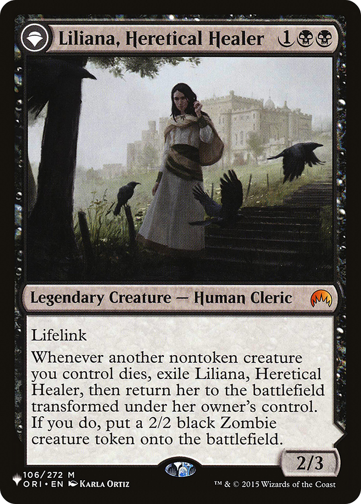 Liliana, Heretical Healer // Liliana, Defiant Necromancer [Secret Lair: From Cute to Brute] | Tables and Towers