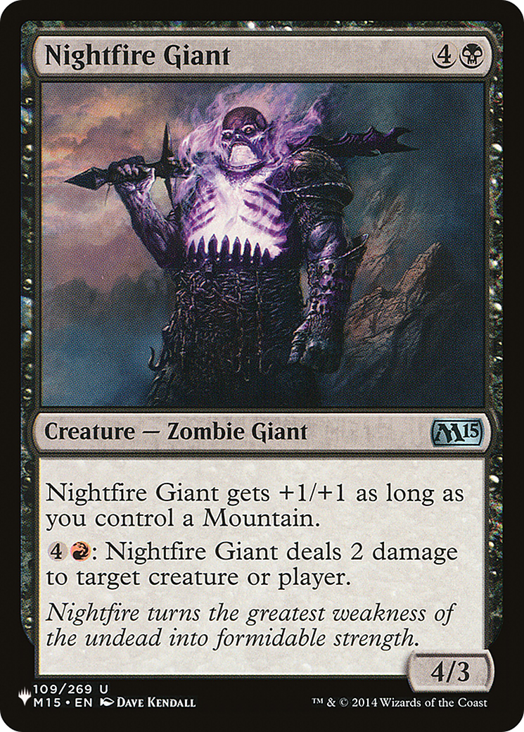 Nightfire Giant [The List Reprints] | Tables and Towers