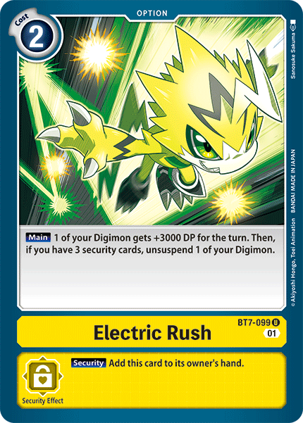 Electric Rush [BT7-099] [Next Adventure] | Tables and Towers