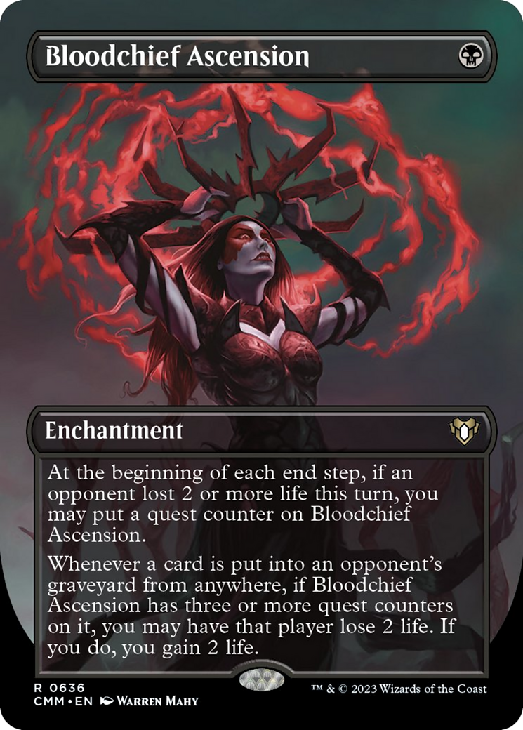 Bloodchief Ascension (Borderless Alternate Art) [Commander Masters] | Tables and Towers