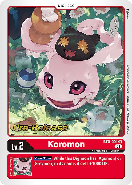 Koromon [BT9-001] [X Record Pre-Release Promos] | Tables and Towers