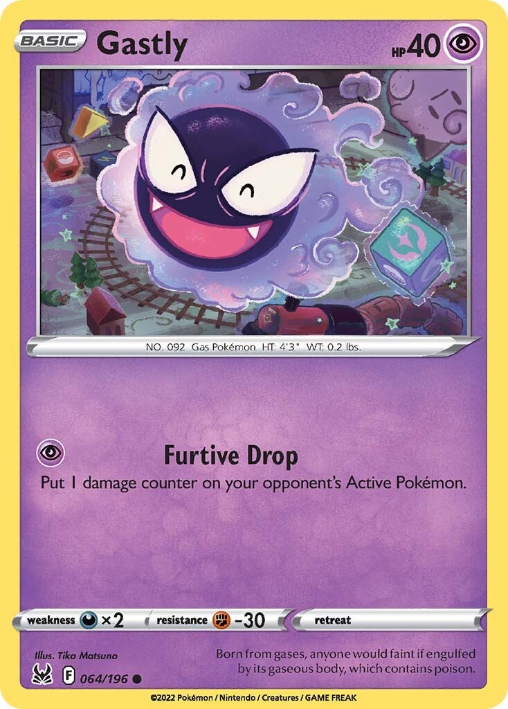 Gastly (064/196) [Sword & Shield: Lost Origin] | Tables and Towers