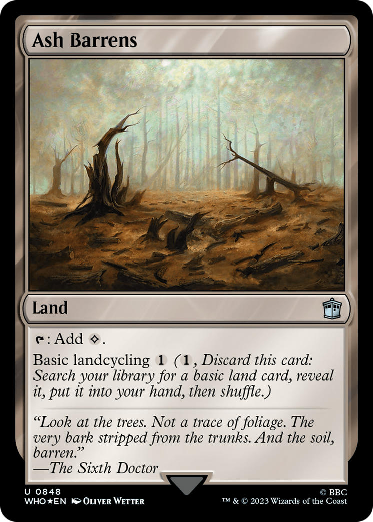 Ash Barrens (Surge Foil) [Doctor Who] | Tables and Towers