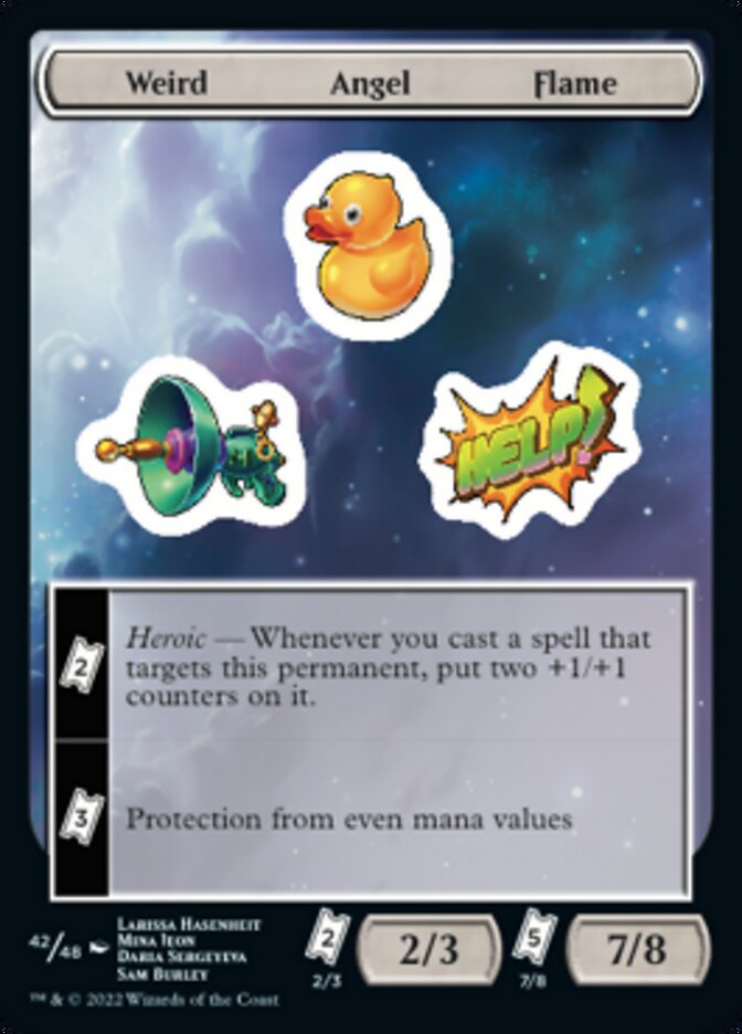 Weird Angel Flame [Unfinity Stickers] | Tables and Towers