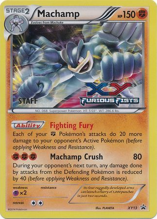 Machamp (XY13) (Staff) [XY: Black Star Promos] | Tables and Towers