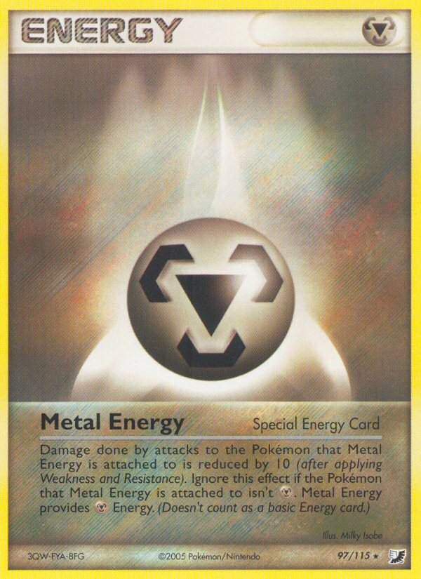 Metal Energy (97/115) [EX: Unseen Forces] | Tables and Towers