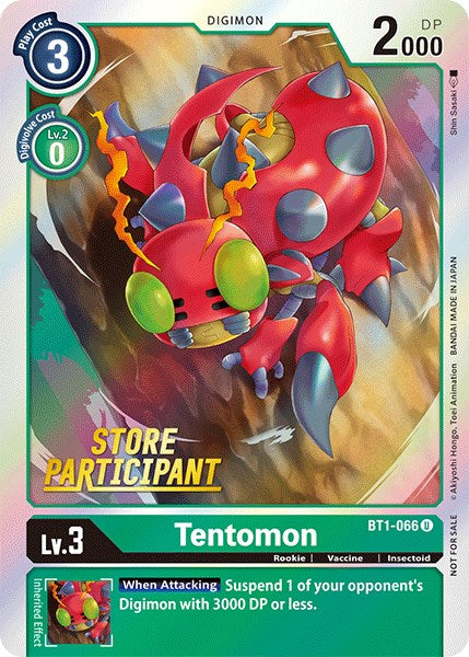 Tentomon [BT1-066] (Store Participant) [Release Special Booster Promos] | Tables and Towers