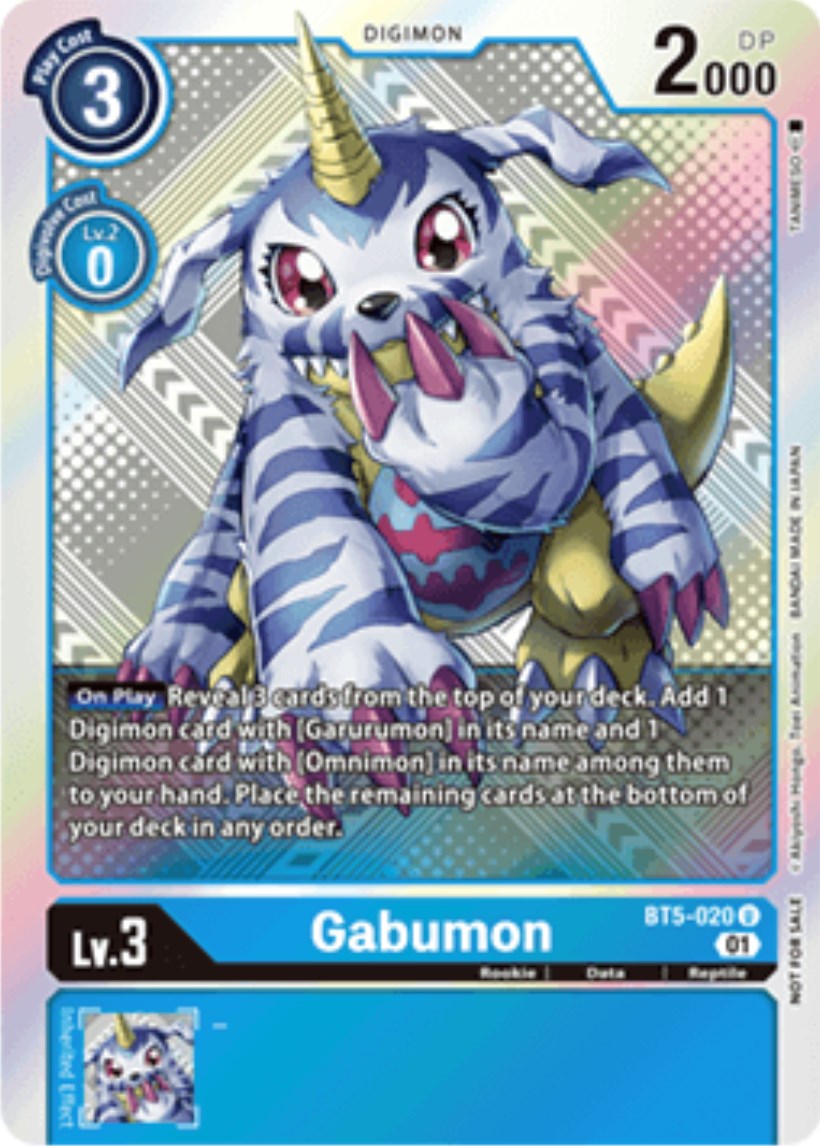 Gabumon [BT5-020] (X Record Pre-Release Tournament Winner Card) [X Record Pre-Release Promos] | Tables and Towers