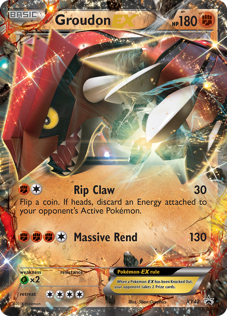 Groudon EX (XY42) [XY: Black Star Promos] | Tables and Towers