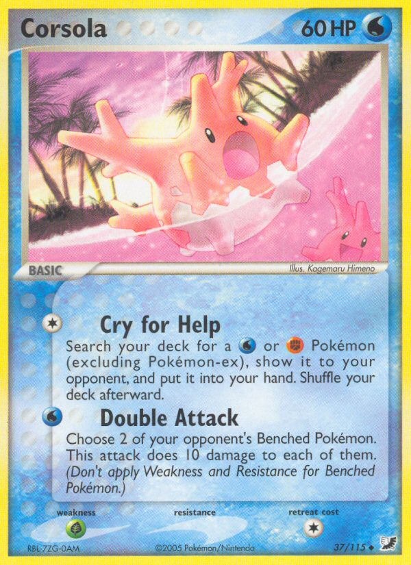 Corsola (37/115) [EX: Unseen Forces] | Tables and Towers