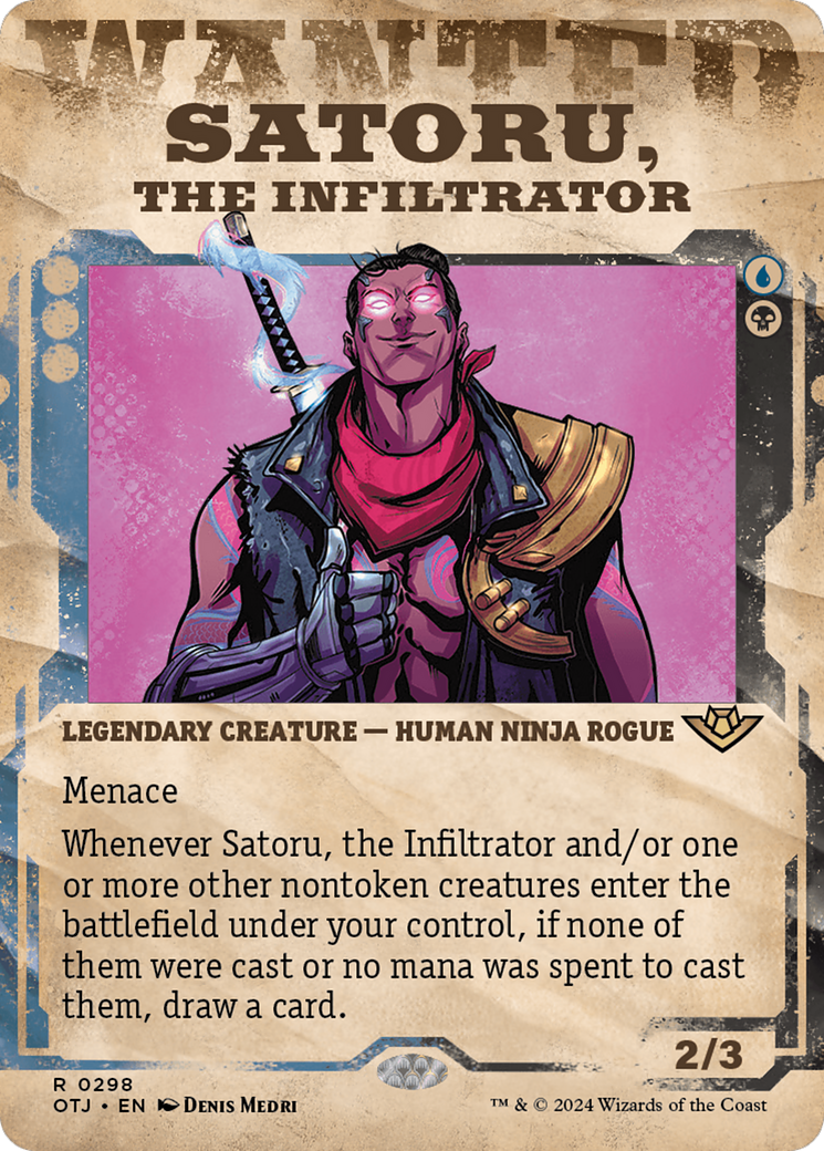 Satoru, the Infiltrator (Showcase) [Outlaws of Thunder Junction] | Tables and Towers