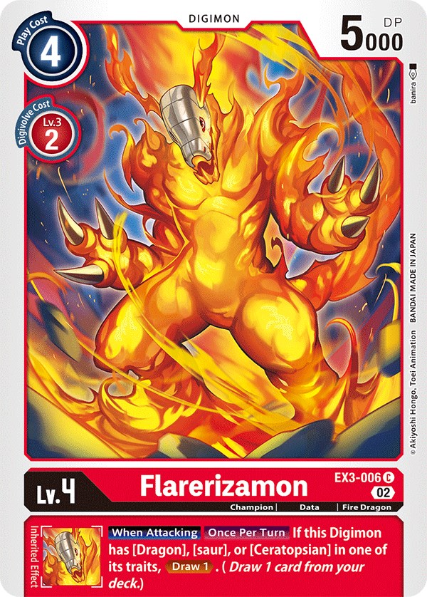 Flarerizamon [EX3-006] [Draconic Roar] | Tables and Towers