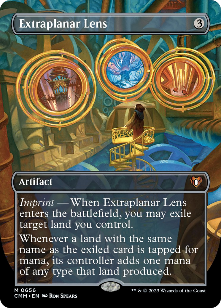 Extraplanar Lens (Borderless Alternate Art) [Commander Masters] | Tables and Towers