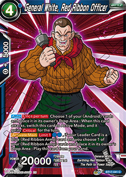 General White, Red Ribbon Officer (BT17-041) [Ultimate Squad] | Tables and Towers