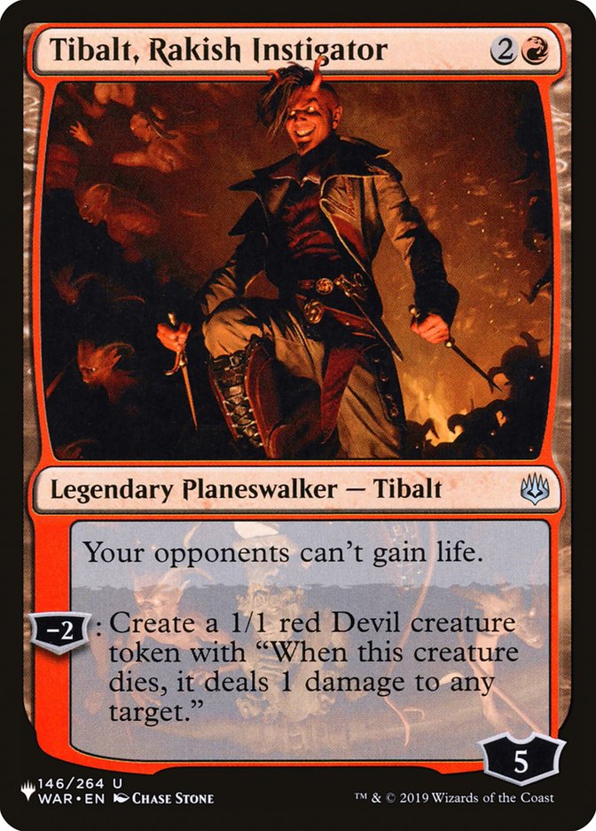 Tibalt, Rakish Instigator [The List] | Tables and Towers