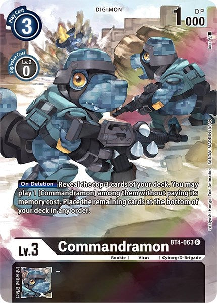 Commandramon [BT4-063] (Alternate Art) [Dimensional Phase] | Tables and Towers