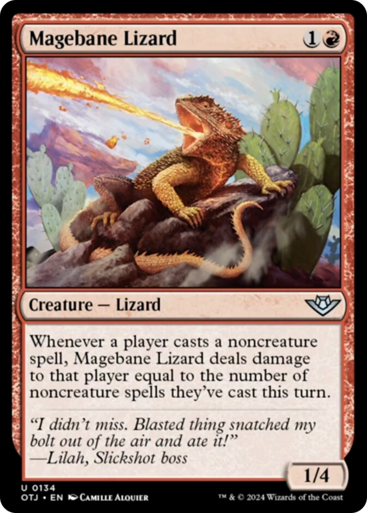 Magebane Lizard [Outlaws of Thunder Junction] | Tables and Towers