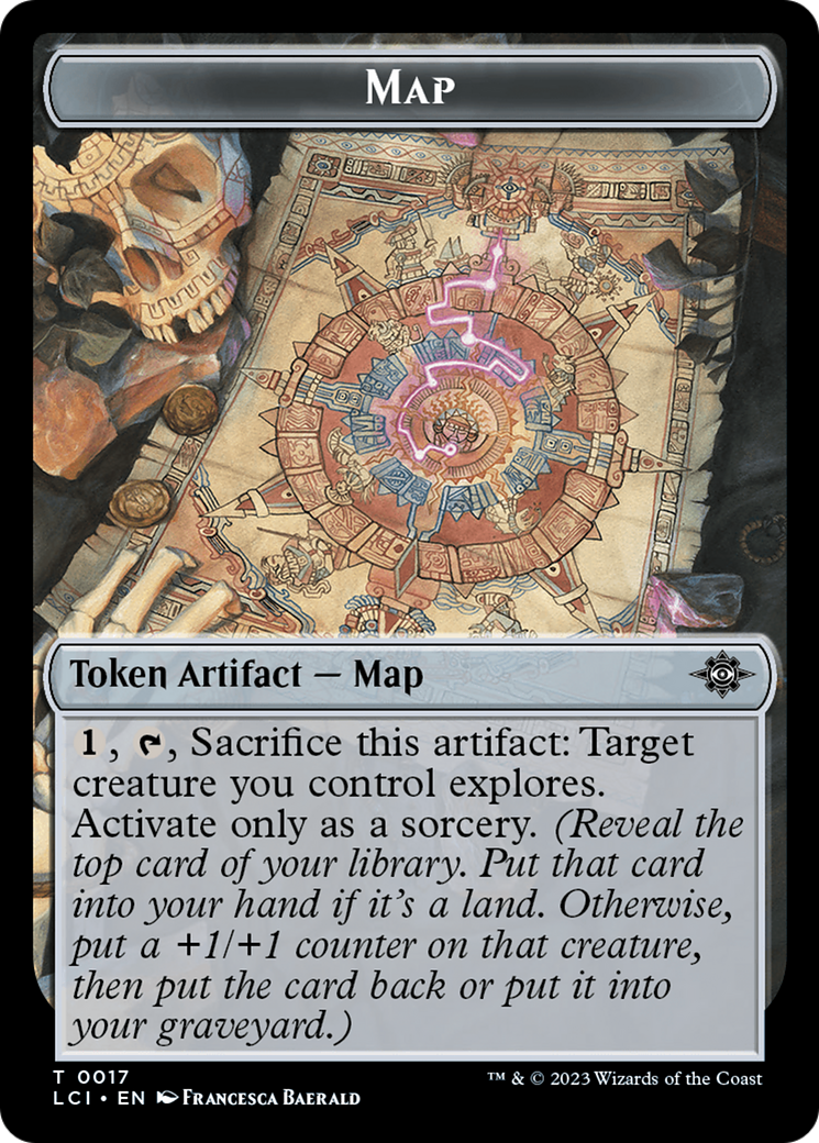 Map // Bat Double-Sided Token [The Lost Caverns of Ixalan Tokens] | Tables and Towers