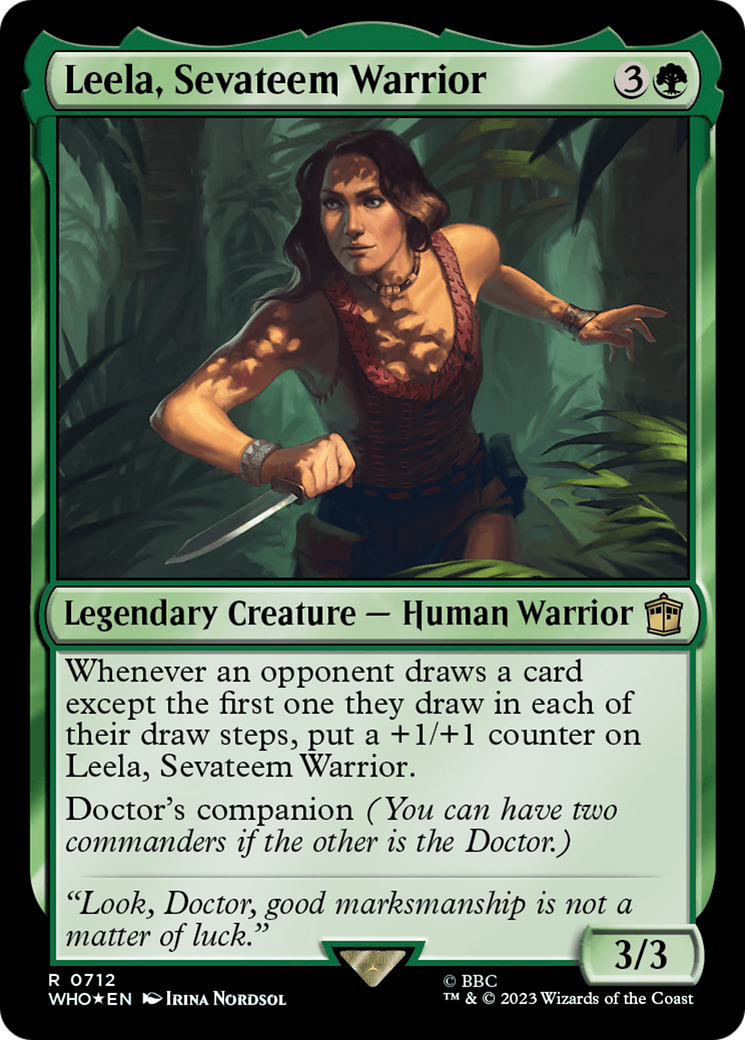 Leela, Sevateem Warrior (Surge Foil) [Doctor Who] | Tables and Towers