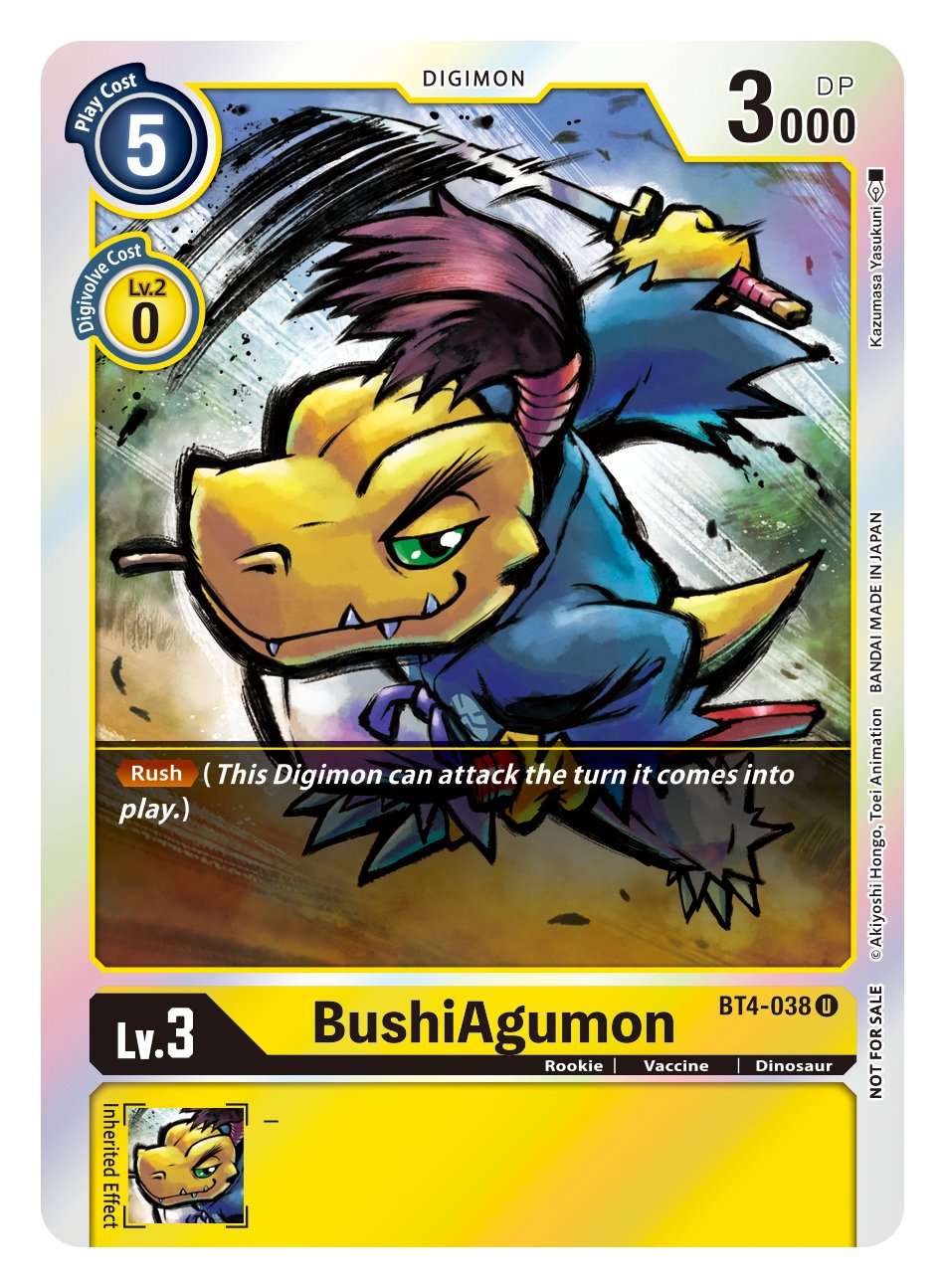 BushiAgumon [BT4-038] (Event Pack 2) [Great Legend] | Tables and Towers