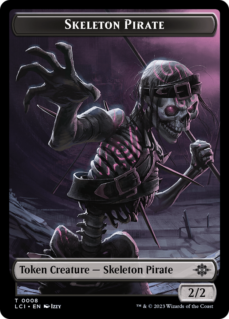 Vampire // Skeleton Pirate Double-Sided Token [The Lost Caverns of Ixalan Tokens] | Tables and Towers