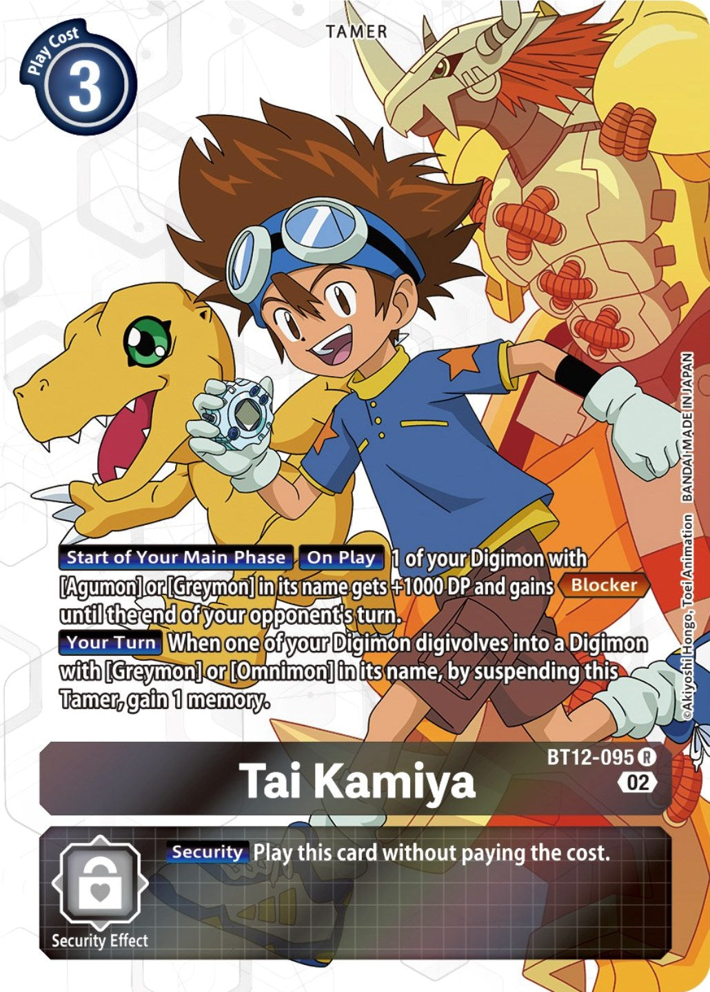 Tai Kamiya [BT12-095] (Alternate Art) [Across Time] | Tables and Towers