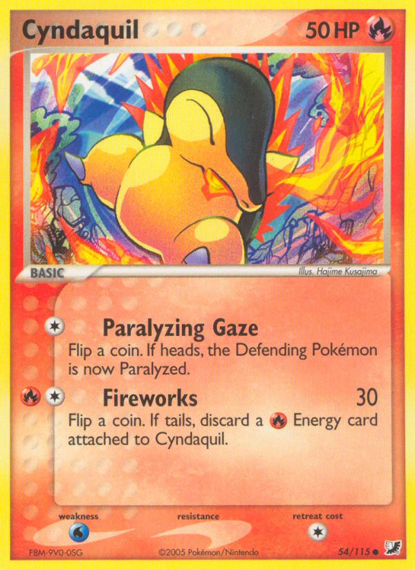 Cyndaquil (54/115) [EX: Unseen Forces] | Tables and Towers