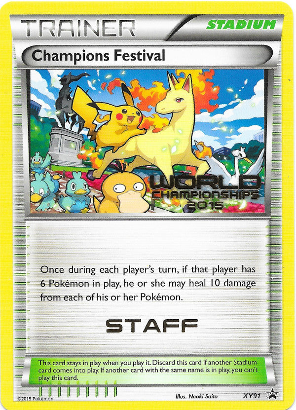 Champions Festival (XY91) (2015 Quarter Finalist) [XY: Black Star Promos] | Tables and Towers