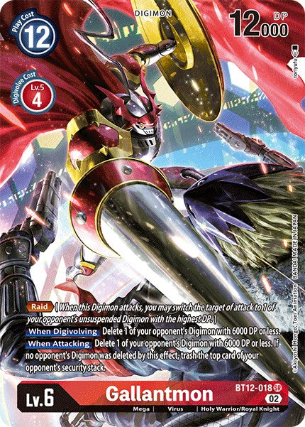 Gallantmon [BT12-018] (Alternate Art) [Across Time] | Tables and Towers