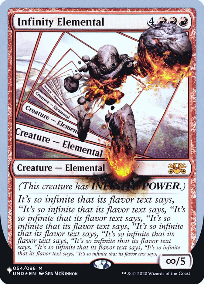 Infinity Elemental (Unfinity Foil Edition) [The List] | Tables and Towers