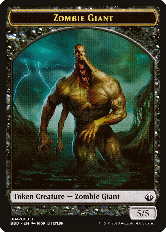 Zombie Giant Token [Battlebond Tokens] | Tables and Towers