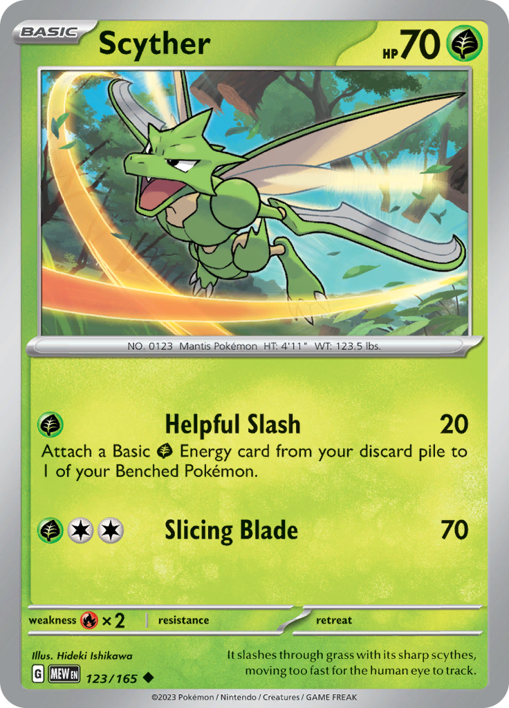 Scyther (123/165) [Scarlet & Violet: 151] | Tables and Towers