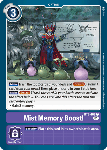 Mist Memory Boost! [BT8-108] [New Awakening] | Tables and Towers