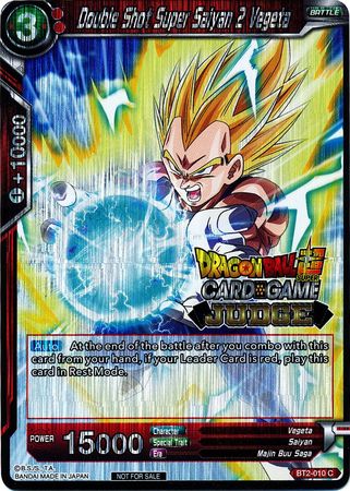 Double Shot Super Saiyan 2 Vegeta (BT2-010) [Judge Promotion Cards] | Tables and Towers