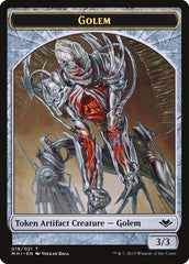 Spirit // Golem Double-Sided Token [Modern Horizons Tokens] | Tables and Towers