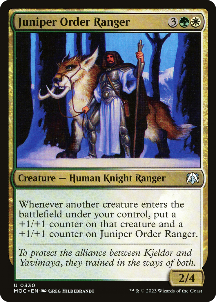 Juniper Order Ranger [March of the Machine Commander] | Tables and Towers