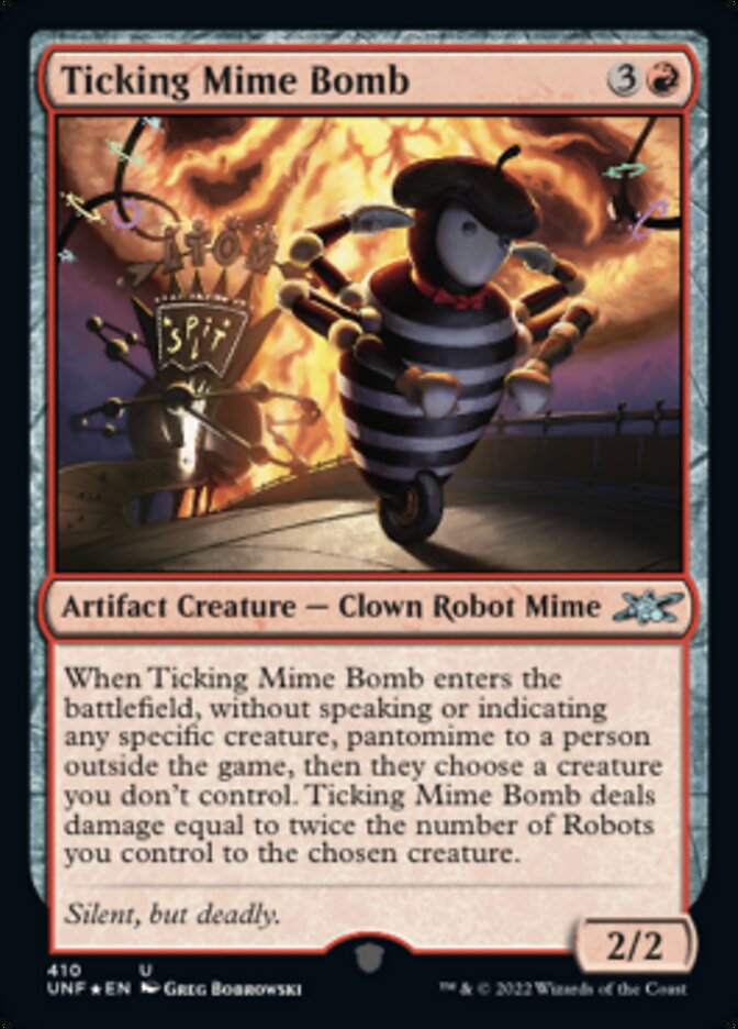 Ticking Mime Bomb (Galaxy Foil) [Unfinity] | Tables and Towers