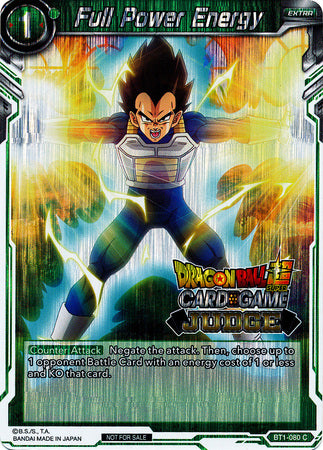 Full Power Energy (BT1-080) [Judge Promotion Cards] | Tables and Towers