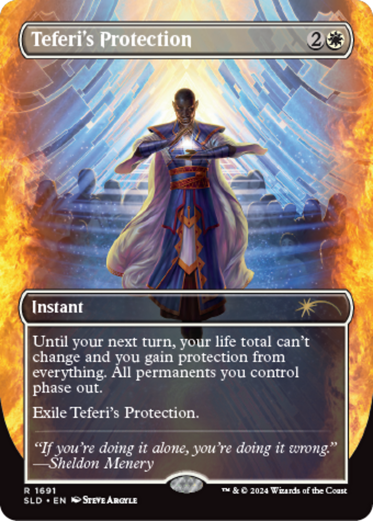 Teferi's Protection (1691) [Secret Lair: Sheldon's Spellbook] | Tables and Towers