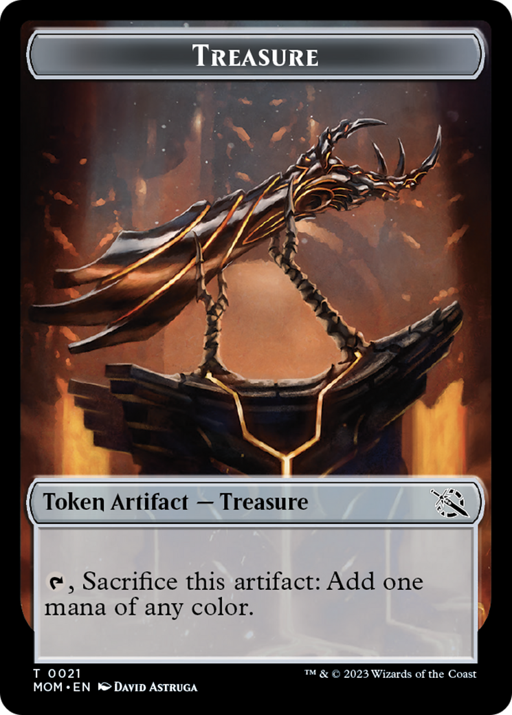 Treasure (21) // Phyrexian Hydra (11) Double-Sided Token [March of the Machine Tokens] | Tables and Towers