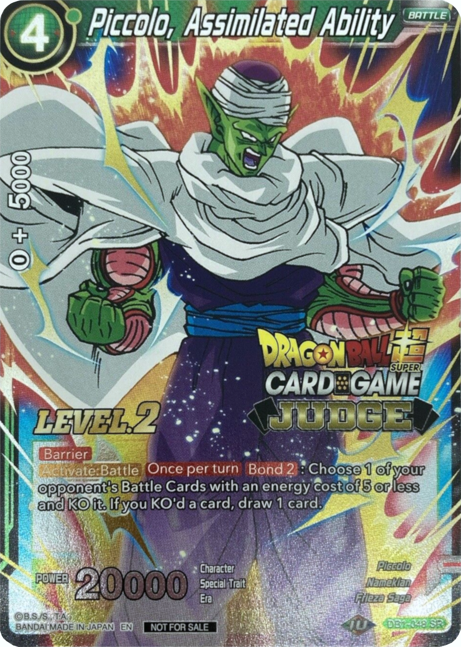 Piccolo, Assimilated Ability (Level 2) (DB1-048) [Judge Promotion Cards] | Tables and Towers