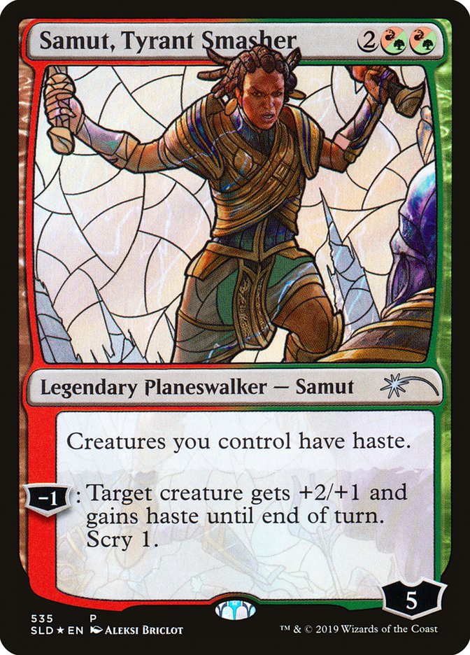 Samut, Tyrant Smasher (Stained Glass) [Secret Lair Drop Promos] | Tables and Towers