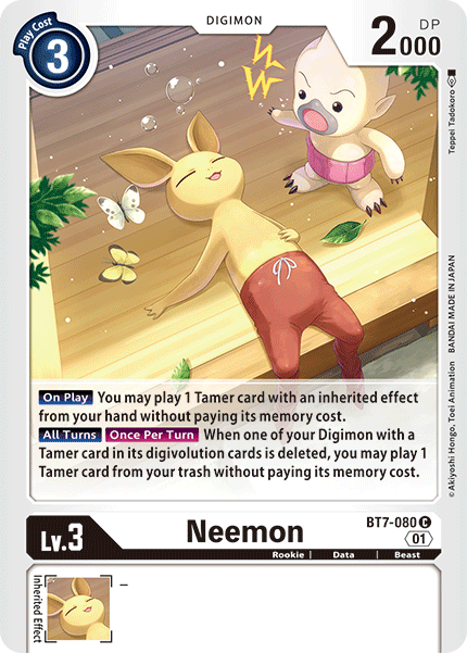 Neemon [BT7-080] [Next Adventure] | Tables and Towers