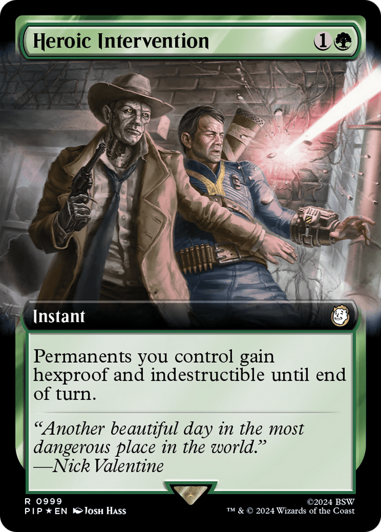 Heroic Intervention (Extended Art) (Surge Foil) [Fallout] | Tables and Towers