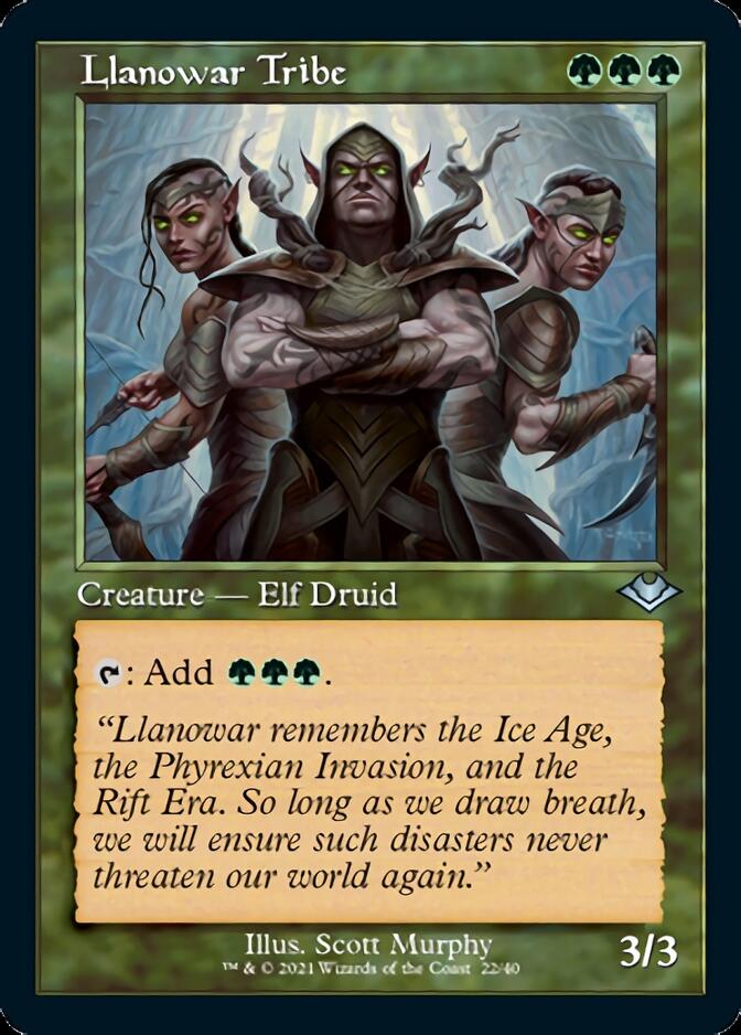 Llanowar Tribe (Retro) [Modern Horizons] | Tables and Towers