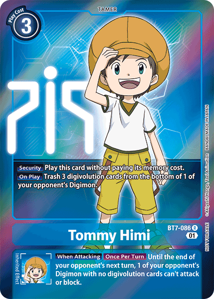 Tommy Himi [BT7-086] (Alternative Art - Box Topper) [Next Adventure] | Tables and Towers