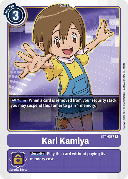 Kari Kamiya [BT4-097] [Great Legend] | Tables and Towers