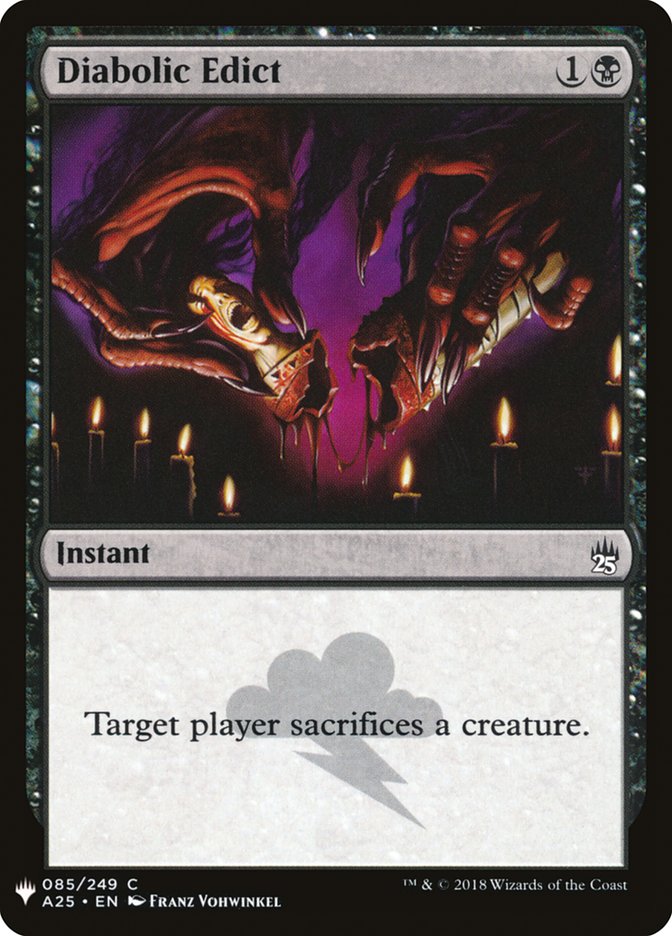 Diabolic Edict [Mystery Booster] | Tables and Towers